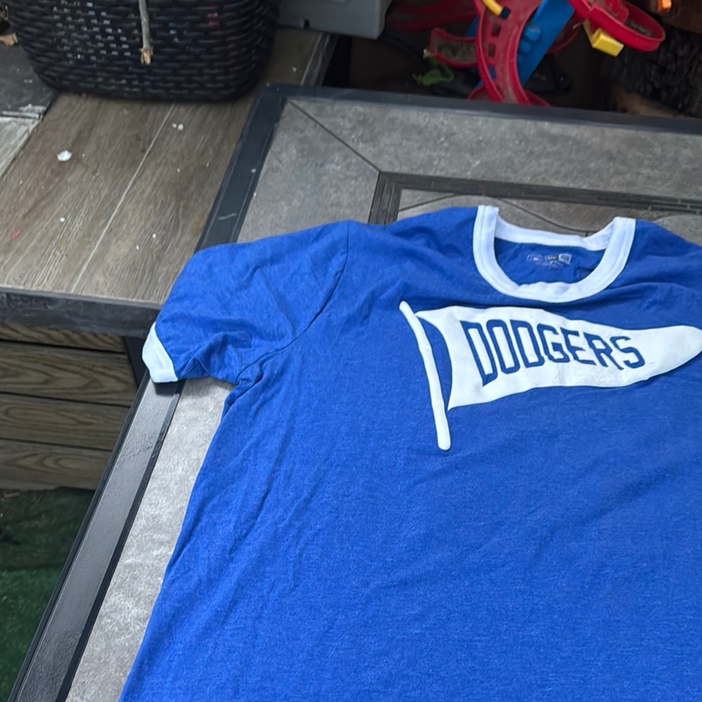 New Era Blue and White Dodgers T-Shirt - Picture 6 of 8